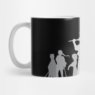 Danmachi Anime Season 4 Hestia Familia Member in White Silhouette Mug